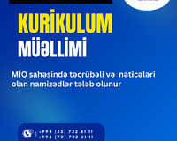 Kurikulum üzrə vakansiya