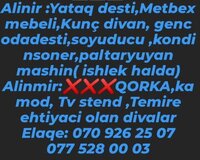 Ishlenmish mebellerin alishi xidmeti