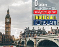 İngilis dili kursları: 0-dan mükəmməl səviyyəyə qədər
