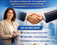 Biznes qurmaq istəyən müəllimlər üçün layihə