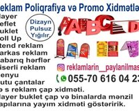 Reklam poliqrafiya və promo xidmətləri