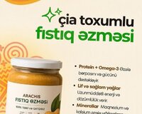 Çia toxumlu fıstıq əzməsi