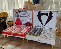 Şokolad xonça və hədiyyə qutusu