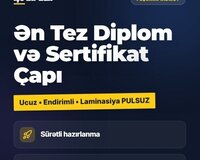 Diplom və Sertifikatların çapı / Laminasiya olunması