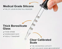Qapaqlı 1 ml şüşə pipetlər