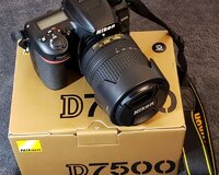 Nikon d7500 dslr camera with 18 55mmil