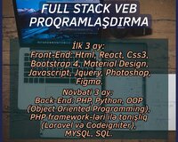 Full Stack Veb Proqramlaşdırma təlimi