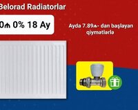 Panel radiatorlar İlkin ödənişsiz Faizsiz 89