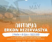 Antalya erkən rezervasiya
