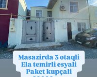 Masazir qesebesi Lider marketin yaxinligi, 3 otaq , Abşeron rayonu