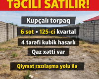 Şəki şəhərində Asan xidmətdən aşağıda 125-ci kvartalda 6 sot , Şəkidə