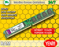 Ram Ddr2 2gb 800Mhz Kingston