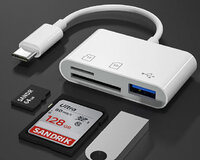 Type C Adapter Tf Cf Sd Memory Card Reader