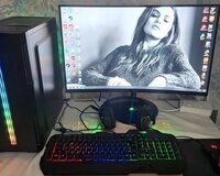 Güclü Gaming Pc + Curved Monitor
