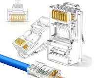 100 ədəd Rj45 Cat6 Keçidli Konnektor