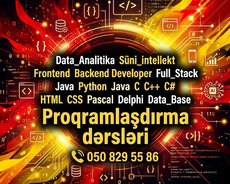 Süni intellekt mobiloqrafiya python java kursları
