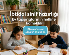 İbtidai sinif ev tapşırıqlarının izahlı həllinə köməklik