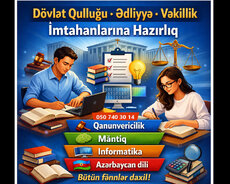 Dövlət qulluğu, vəkillik, ədliyyə organlarına hazirliq