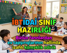 İbtidai sinif hazırlığı 1-4-cü sinif üçün