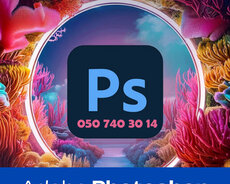 Adobe photoshop kursu şəkilləri peşəkar dizayna çevir