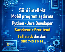 Developer mobil programlaşdırma süni intellekt kursları