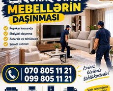Mebellərin daşınması yukdasima xidmeti