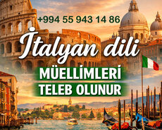 İtalyan Dili Müəlliməsi tələb olunur