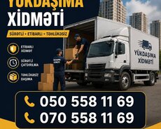 Yükdaşıma xidməti yüklerin daşınması