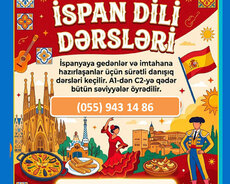 İspan dili danışıq dərsləri fərdi