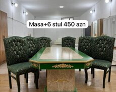Masa 6 stul