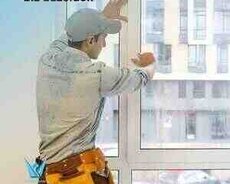 Plastik qapı və pəncərə ustası