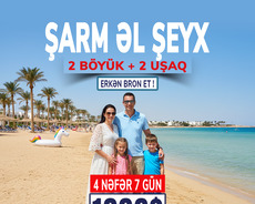 2 Böyük + 2 Uşaq Ailəvi Şarm Əl Şeyx turu