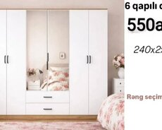 6Qapılı şkaf