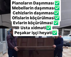 Pianoların Daşınması xidməti