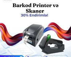 barkod printer və skaner – 30% endirim