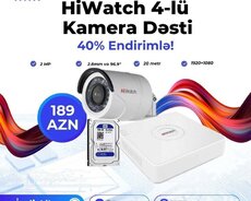 hiwatch 4-lü kamera dəsti – endirim