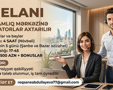 Qeydiyyatçı-Operator tələb olunur