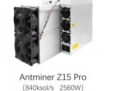 Antminer zcash miner Z15 Pro 840k