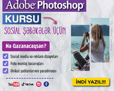Adobe Photoshop kursu sosial şəbəkələr üçün