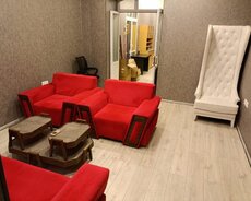sahil metrosunda 4 otaqlı əşyalı ofis