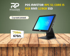 Pos monitor Apc S1 Core I5 8gb Ram 128gb