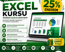 Kompüter kursu Aksiya Microsoft Excel kursu+Microsoft Office