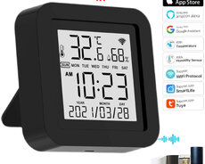 Wifi Smart Temperatur və Rütubət Sensoru Tuya Smart Life Lcd