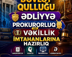 Dövlət qulluguna hazirliq 4 fenn daxil