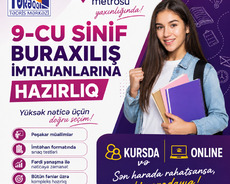 Xətai metrosu 9-cu sinif buraxılış imtahanlarına hazırlıq