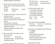 Az Dili İbtidai Sinif Bütün Fənlər Məntiq Dərsləri Riyaziyya
