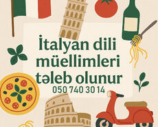 İtalyan Dili Müəllimi Axtarılır