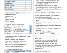 Tarix İn Dili Riyaziyyat Coğrafiya Biologiya Bütün Fənlər