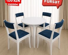 Mini Quatro stol stul dəsti (yumuru) Endirimlə