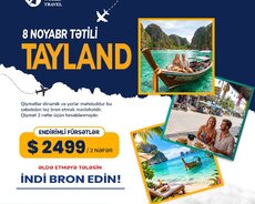 2 nəfərlik Tayland turu